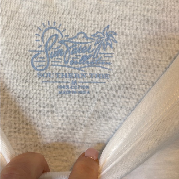 Southern Tide Classic White Crew Neck Tee - Picture 3 of 4
